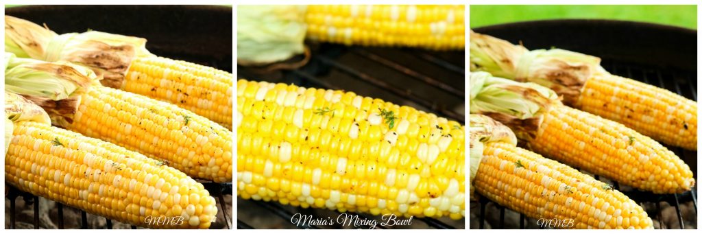 corn with grilled cilantro butter
