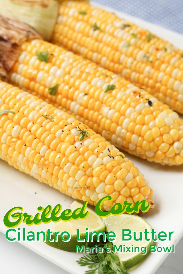 Grilled Corn with Sweet Cilantro Butter