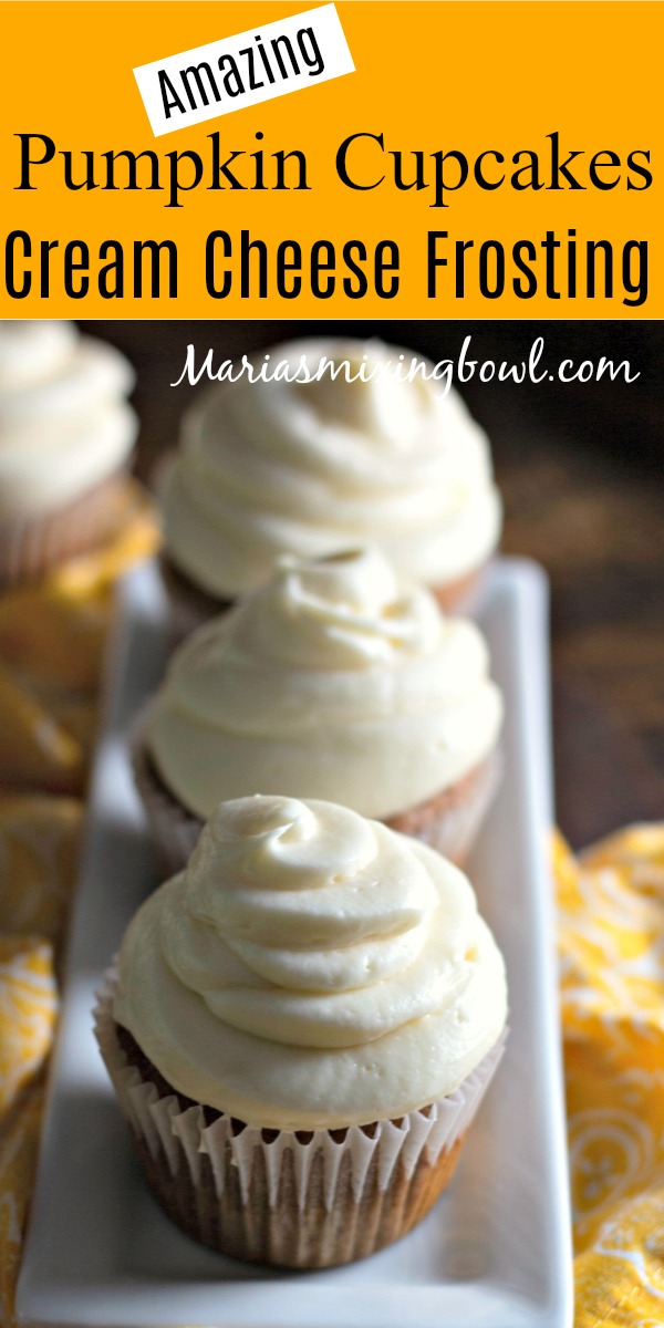 Amazing Pumpkin Cupcakes cream Cheese Frosting