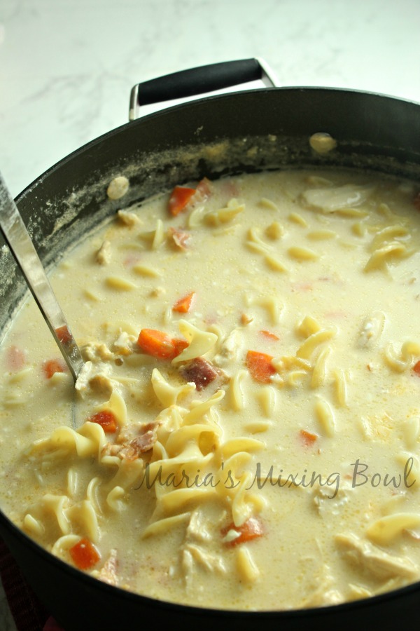 finished creamy soup ready to serve