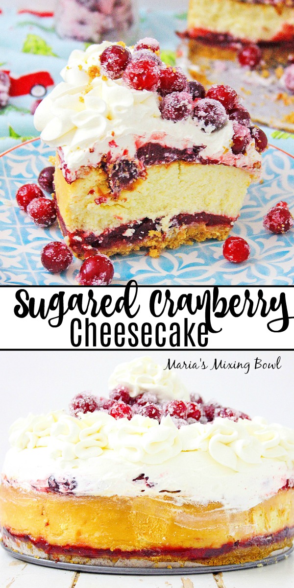 Sugared Cranberry Cheesecake 