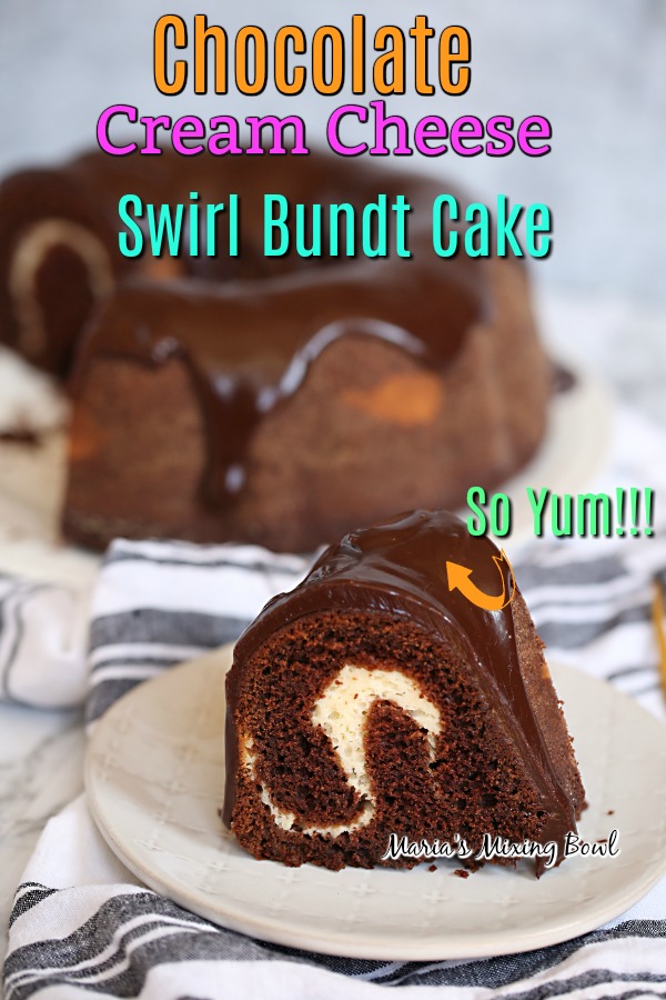 Chocolate Cream Cheese Swirl Bundt Cake