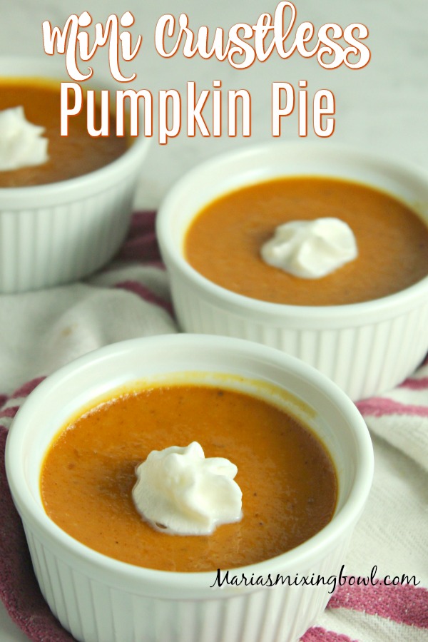 Mini Crustless Pumpkin Pie