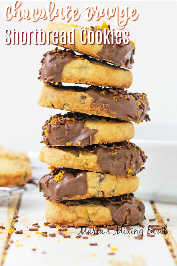 Chocolate Orange Shortbread Cookies Maria's Mixing Bowl