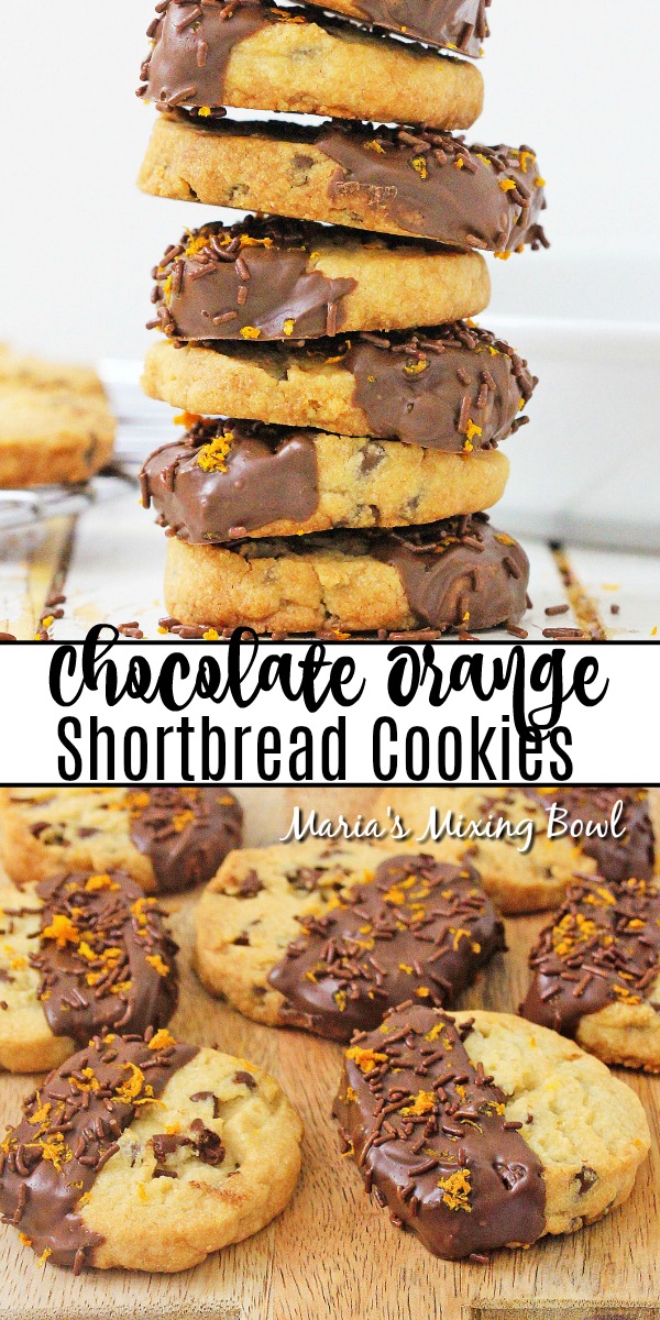 Chocolate Orange Shortbread Cookies