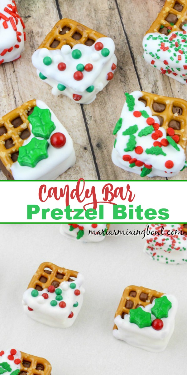 Candy Bar Pretzel Bites