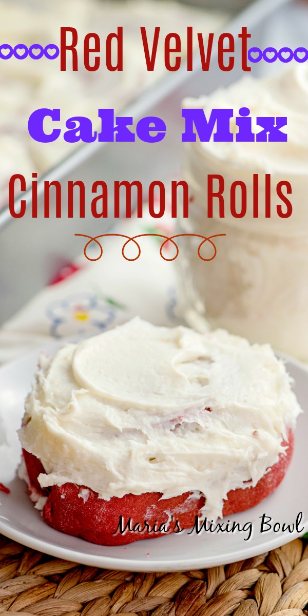 Red Velvet Cake Mix Cinnamon Rolls Red Velvet Cake Mix Cinnamon Rolls