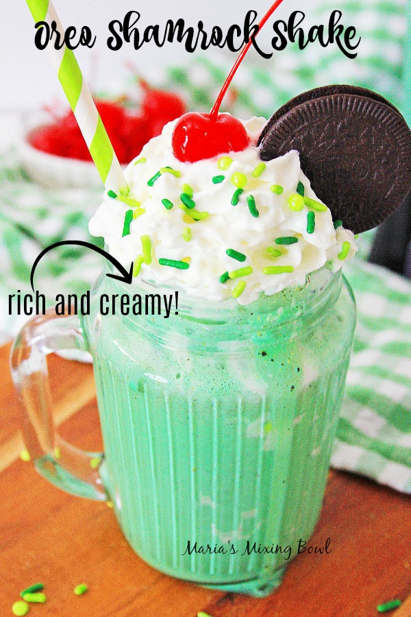 Oreo Shamrock Shake