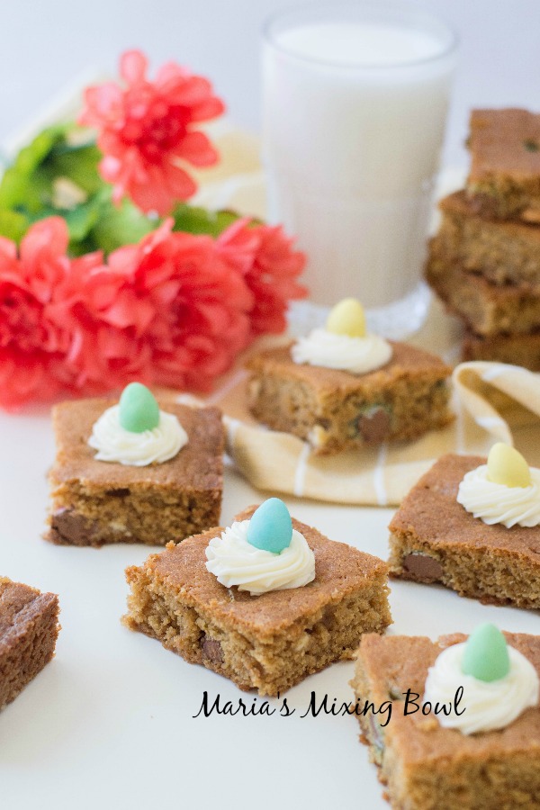 Easter Cookie Bars are chewy good! 