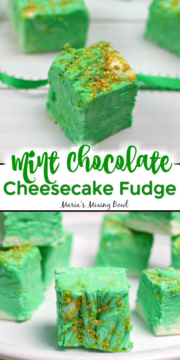 Mint Chocolate Cheesecake Fudge