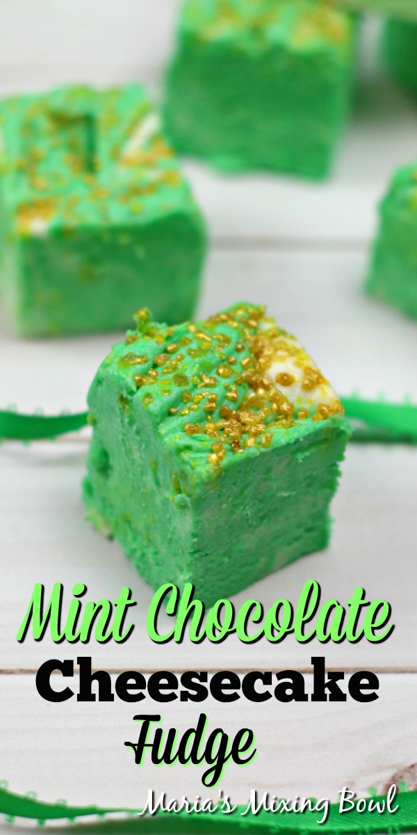Mint Chocolate Cheesecake Fudge