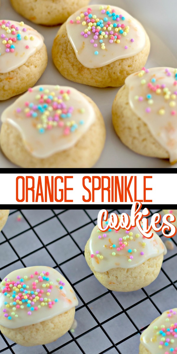 Orange Sprinkle Cookies