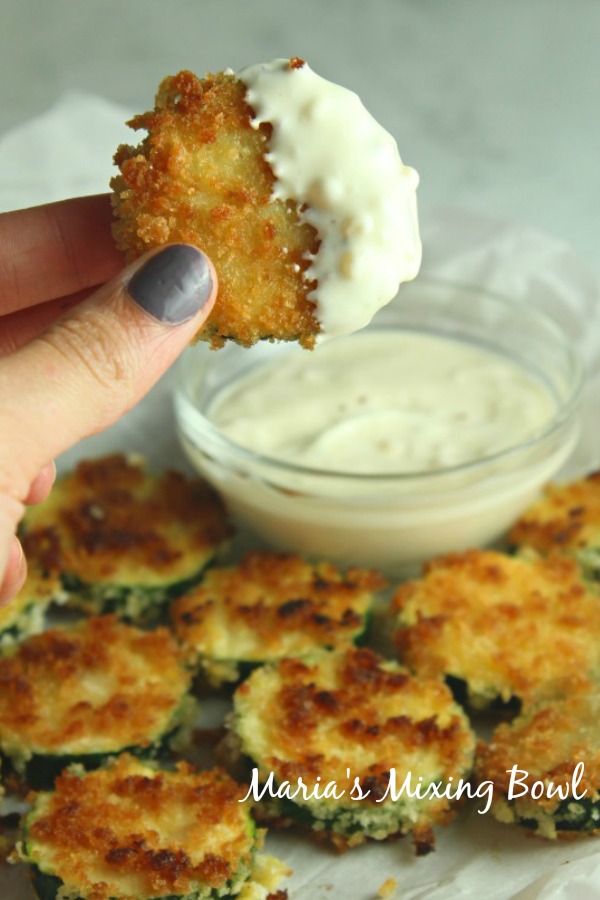 Crispy Zucchini Bites with Aioli Dip