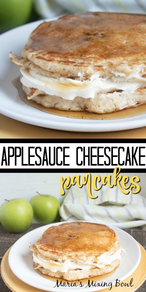 Applesauce Cheesecake Pancakes