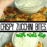 Crispy Zucchini Bites with Aioli Dip