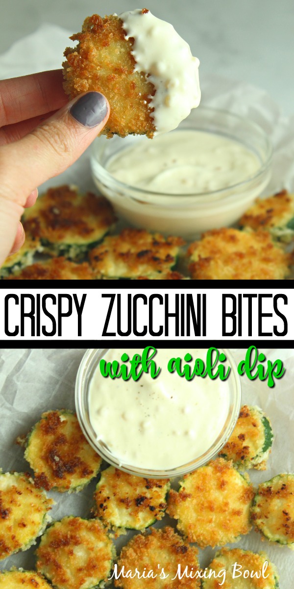 Crispy Zucchini Bites with Aioli Dip