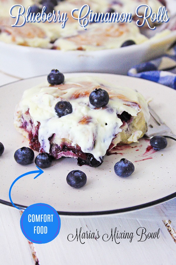 Blueberry Cinnamon Rolls&nbsp;