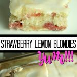 Strawberry Lemon Blondies