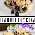 Lemon Blueberry Cream Bars