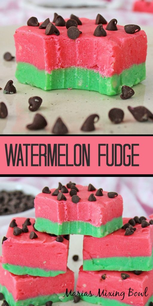 sweet and tasty Watermelon Fudge