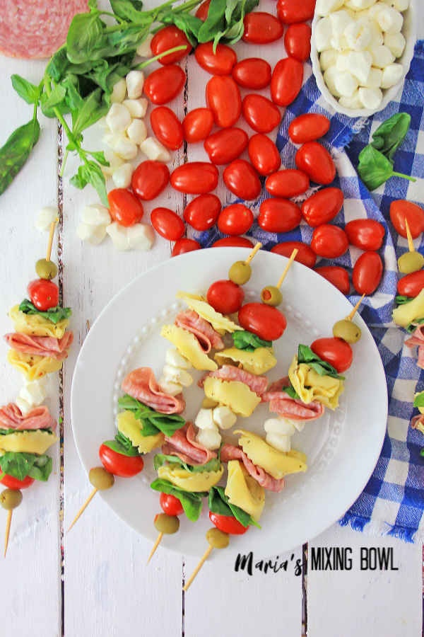 Antipasto Skewers Antipasto Skewers are great game day appetizers!