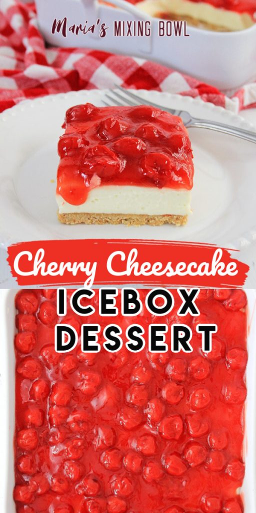 Cherry Cheesecake Icebox Dessert light and creamy Cherry Cheesecake Icebox Dessert