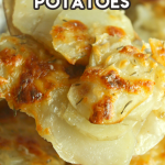 ccheesy and crispy scalloped potatoes