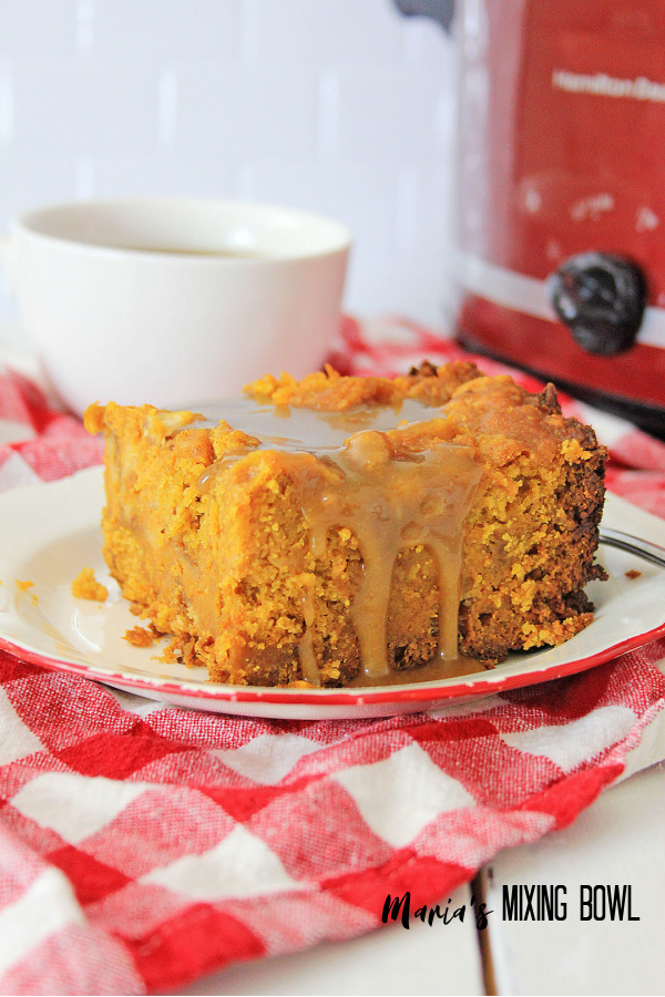 Crockpot Pumpkin Bread Pudding With Caramel Sauce - Crockpot Pumpkin ...