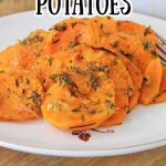 Garlic Parmesan Sweet Potatoes