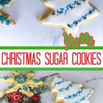decorative cookies on a marble background