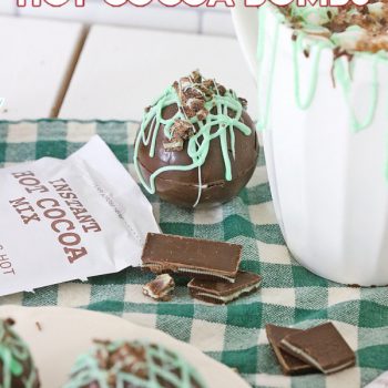 Hot Cocoa Bombs with a Minty Twist