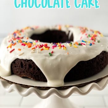 Three Ingredient Chocolate Cake with Icing