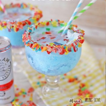 Fruity Margarita with Fruity Pebbles