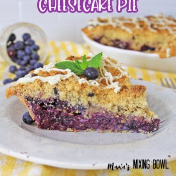 Blueberry Muffin Cheesecake Pie