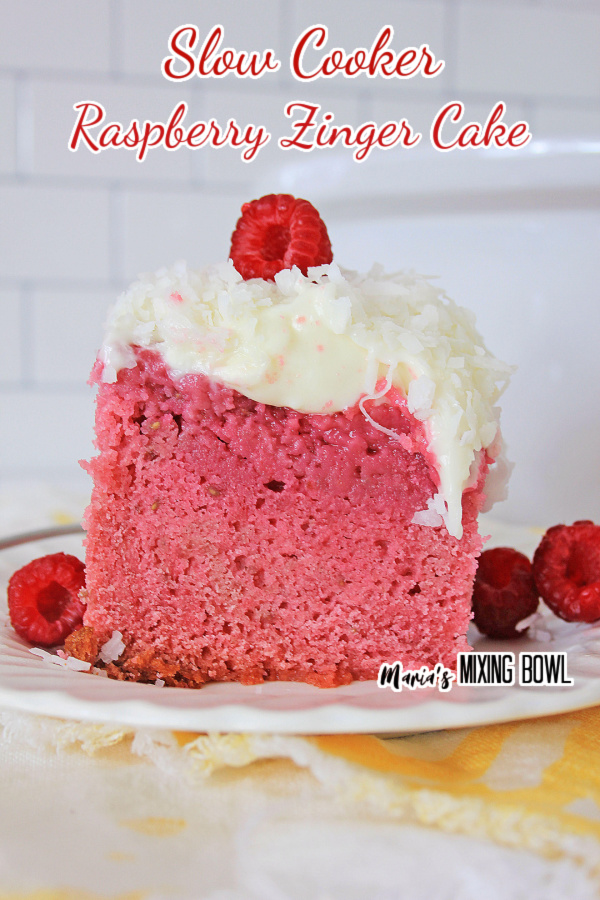 Slow Cooker Raspberry Zinger Cake