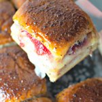 turkey slider on a spatula