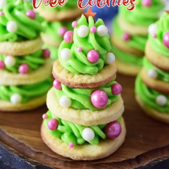 Frosted Christmas Tree Cookies