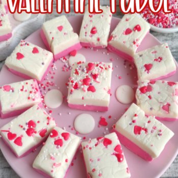White Chocolate Valentine Fudge