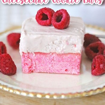 Raspberry Cheesecake Cookie Bars