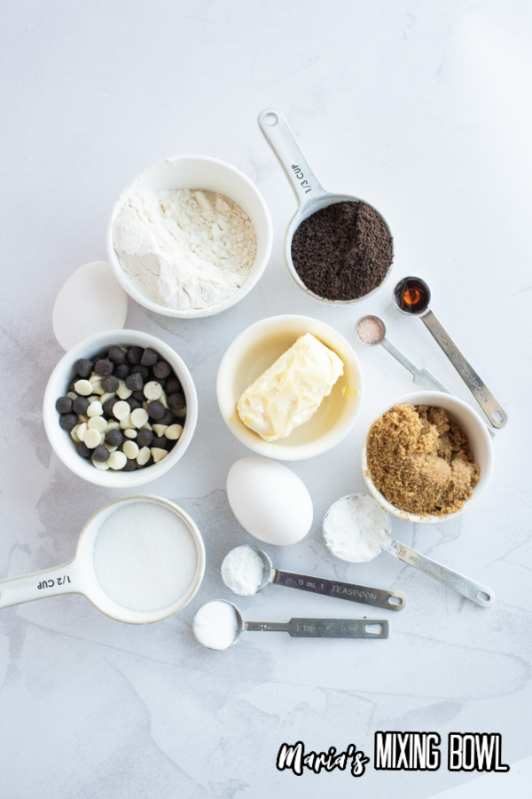 ingredients for cookies