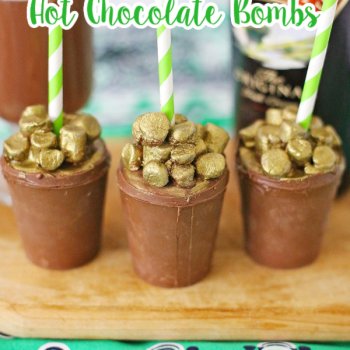 Pot of Gold Spiked Hot Chocolate Bombs