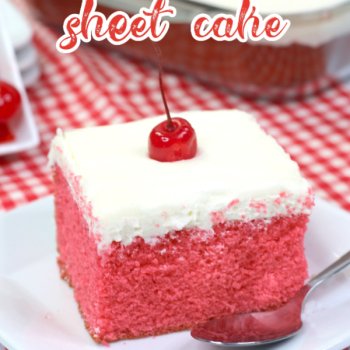 Classic Cherry Sheet Cake