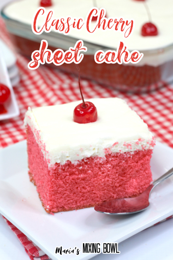 Classic Cherry Sheet Cake