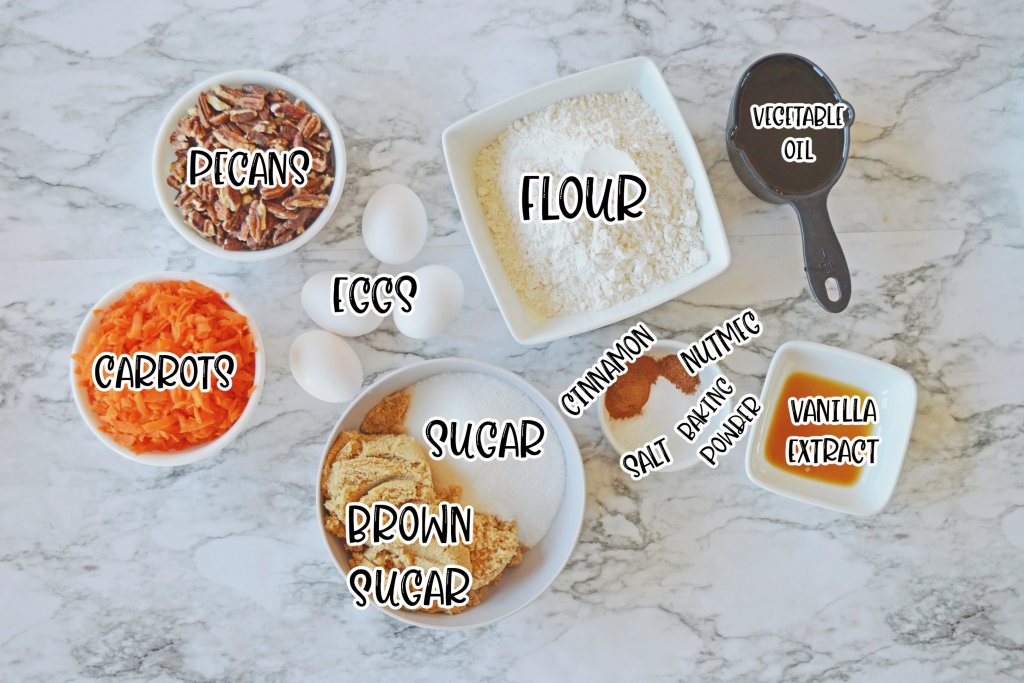 all the ingredients for cake