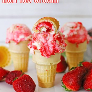 Strawberry Shortcake Roll Ice Cream
