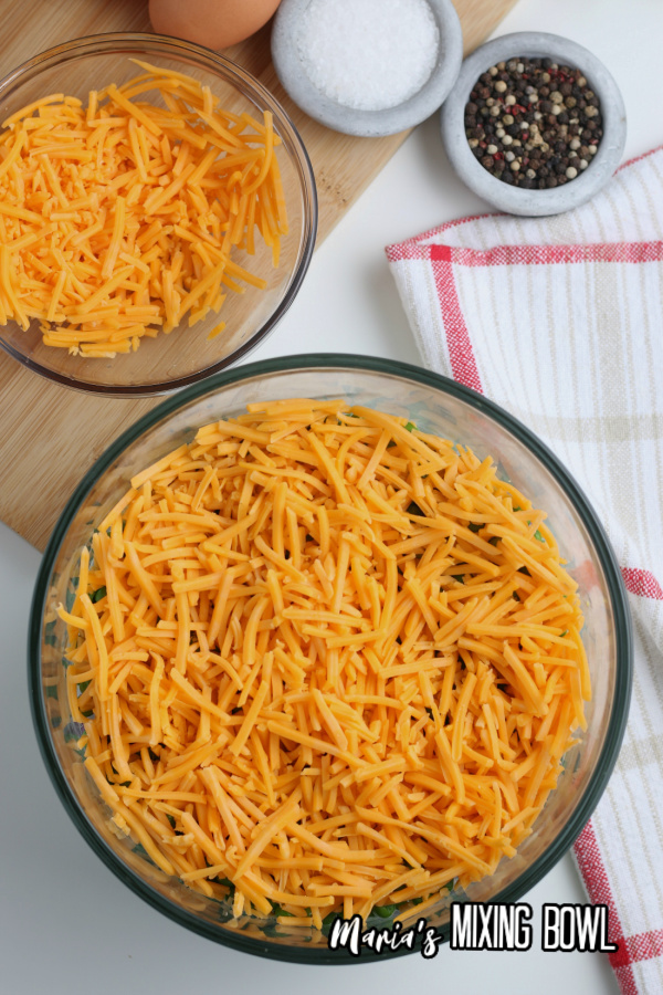 Seven Layer Salad cheese layer