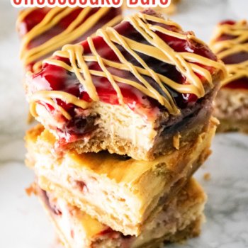 Peanut Butter and Jelly Cheesecake Bars