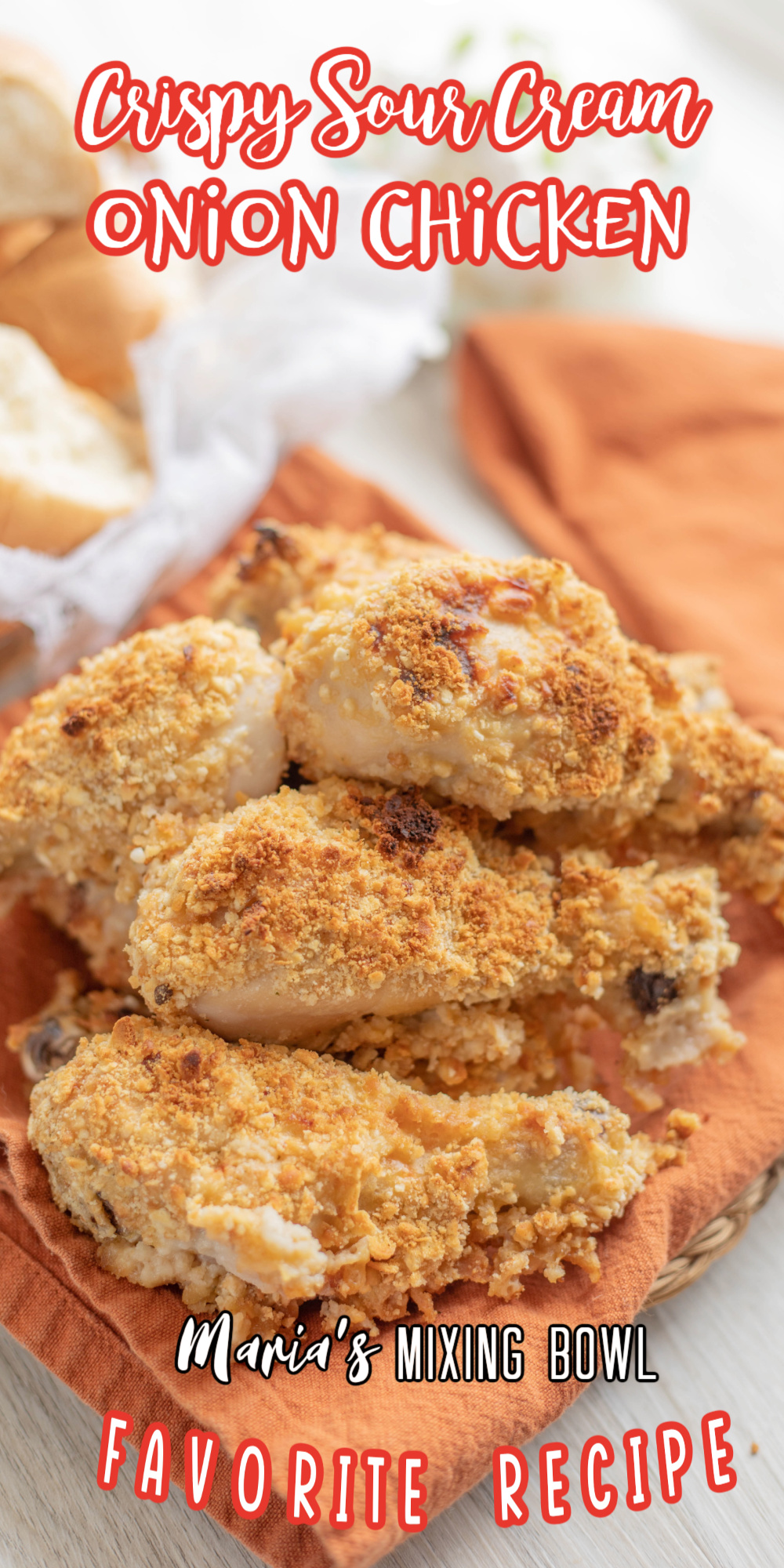 Crispy Sour Cream and Onion Chicken Maria's Mixing Bowl