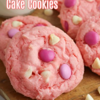 Strawberry Cake Cookies