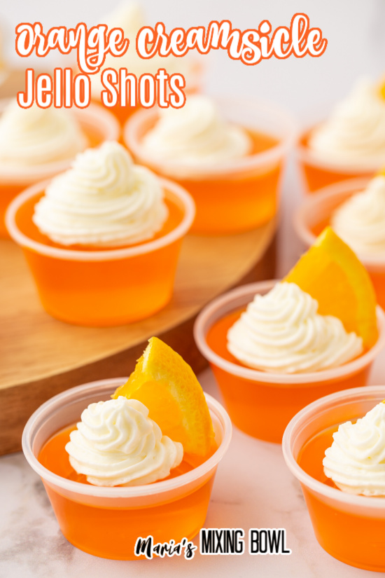 Orange Creamsicle Jello Shots